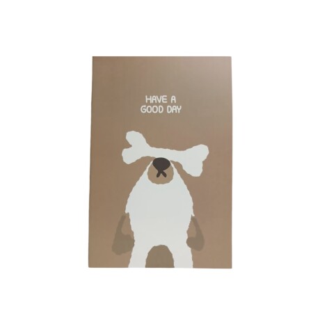 Cuaderno perrito A5 marrón