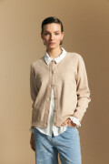 CARDIGAN JUSTIN Beige Melange