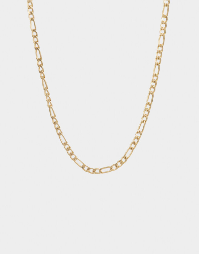 Collares Cortos Bañada en Oro Collar Corto De Cadena Bañado En Oro - Dorado