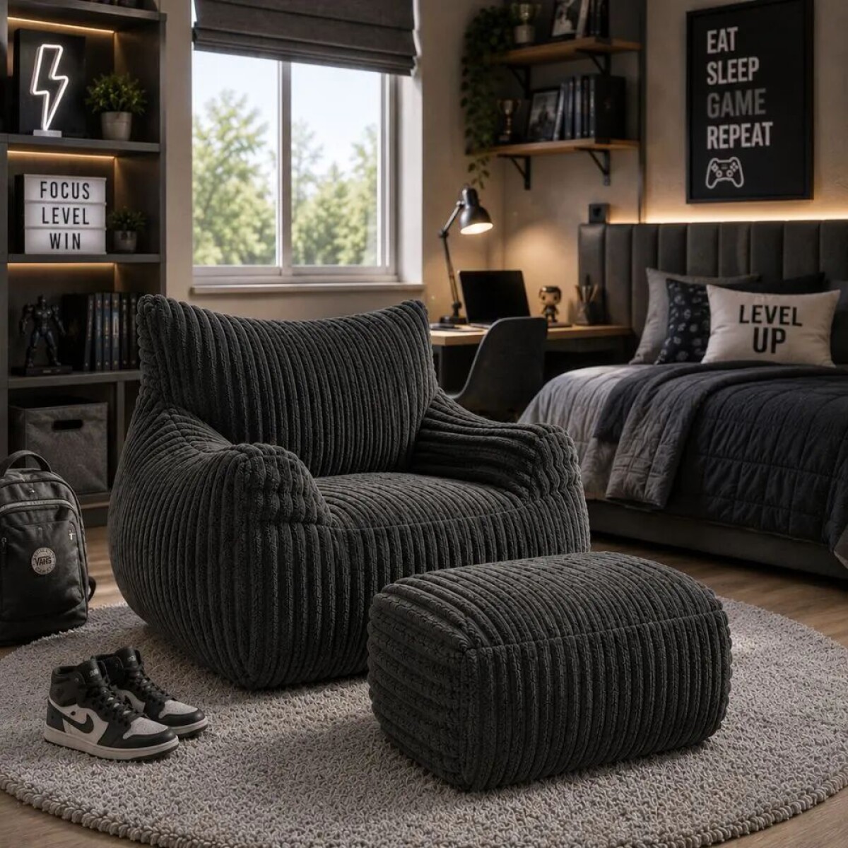 Sillon Infantil Cloudy - Gris 