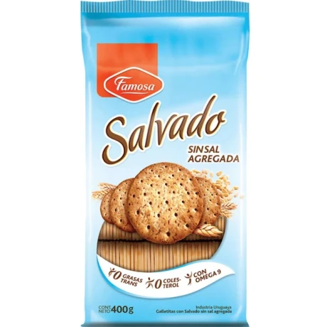 GALLETA FAMOSA SALVADO S/SAL 400G GALLETA FAMOSA SALVADO S/SAL 400G