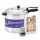 Set de Olla Presión 10L + Cubiertos 24Pzas + Cepillo p/Lavar Blanco