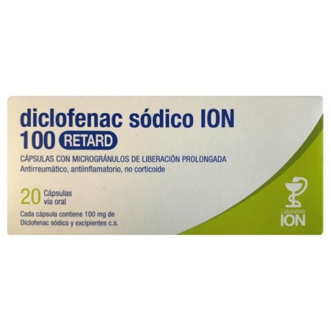 Diclofenac Ion Retard 100 mg 20 C�psulas Diclofenac Ion Retard 100 mg 20 C�psulas