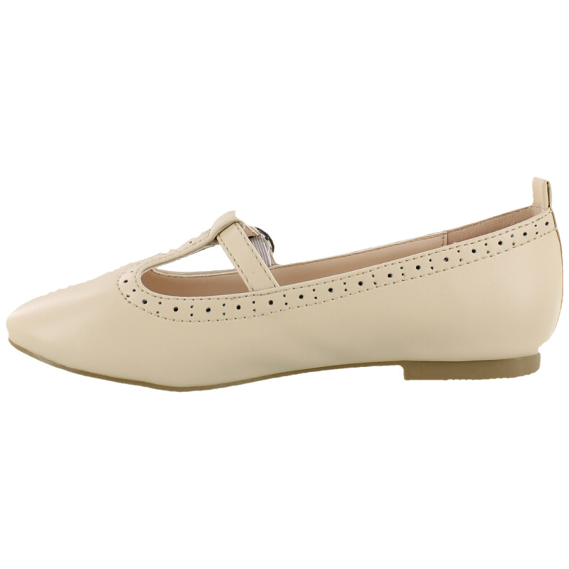 Balerinas de Niña Croco Kids Zapato Beige
