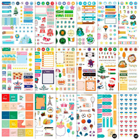 Cuaderno De Stickers 1000 Unidades 24 Hojas Pegotin Cuaderno De Stickers 1000 Unidades 24 Hojas Pegotin