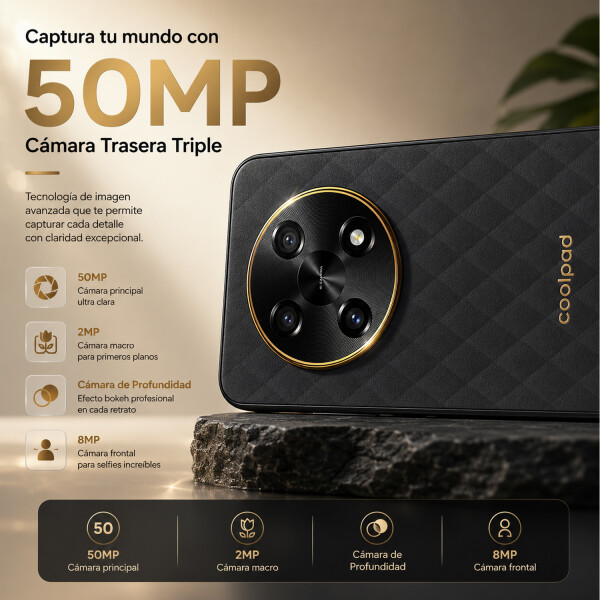 Celular Coolpad C16 12gb (4+8)gb Ram 256gb 4g + Regalo PK COOLPAD C16 12/256 NEGRO + REGALO