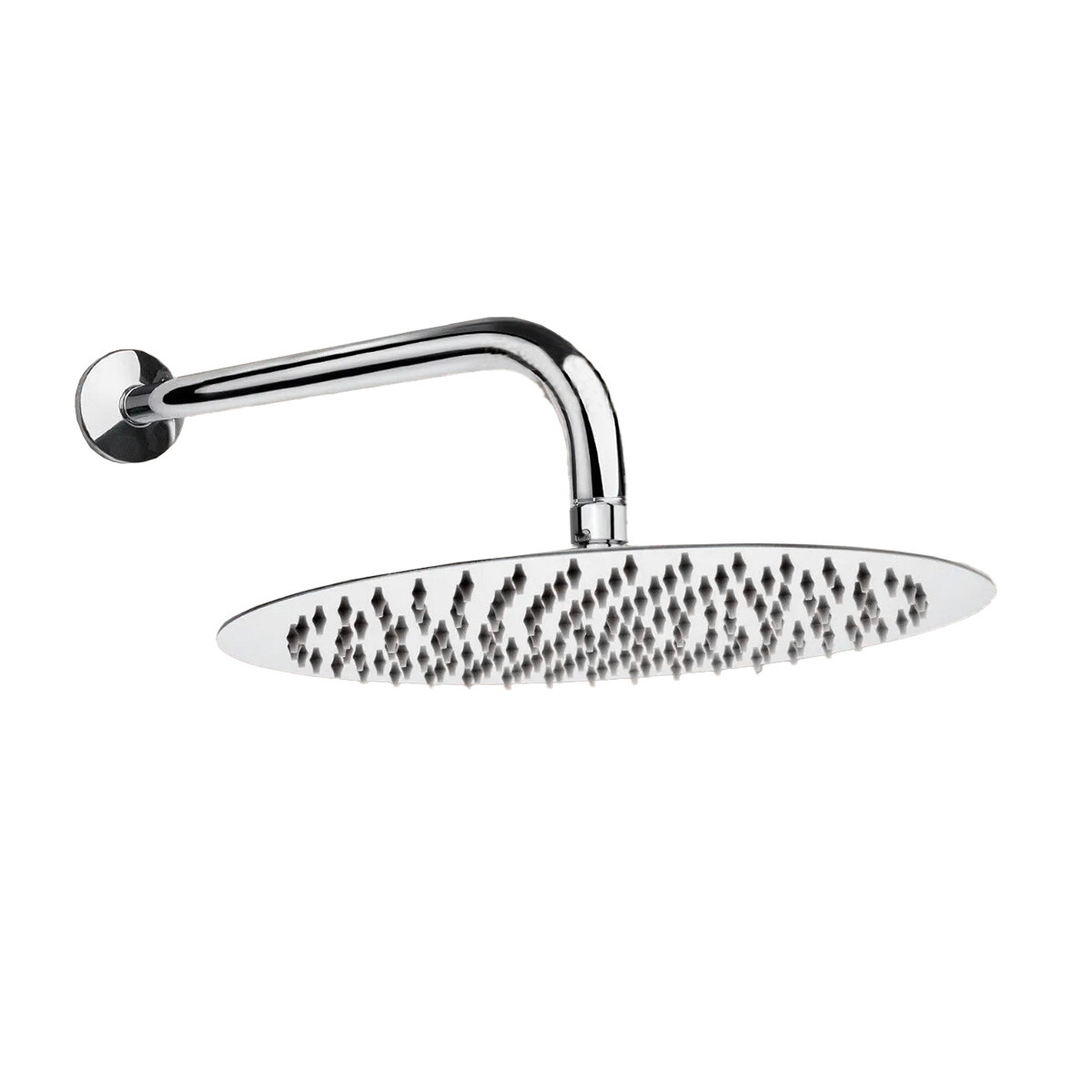 Roseta Redonda 30cm Acero Inoxidable + Brazo 