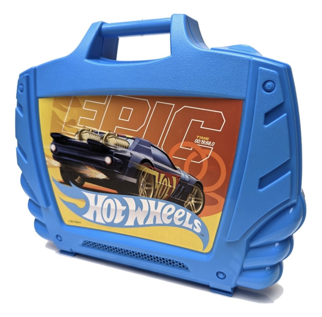 Porta Auto Valija Plastica Hot Wheels - Azul 