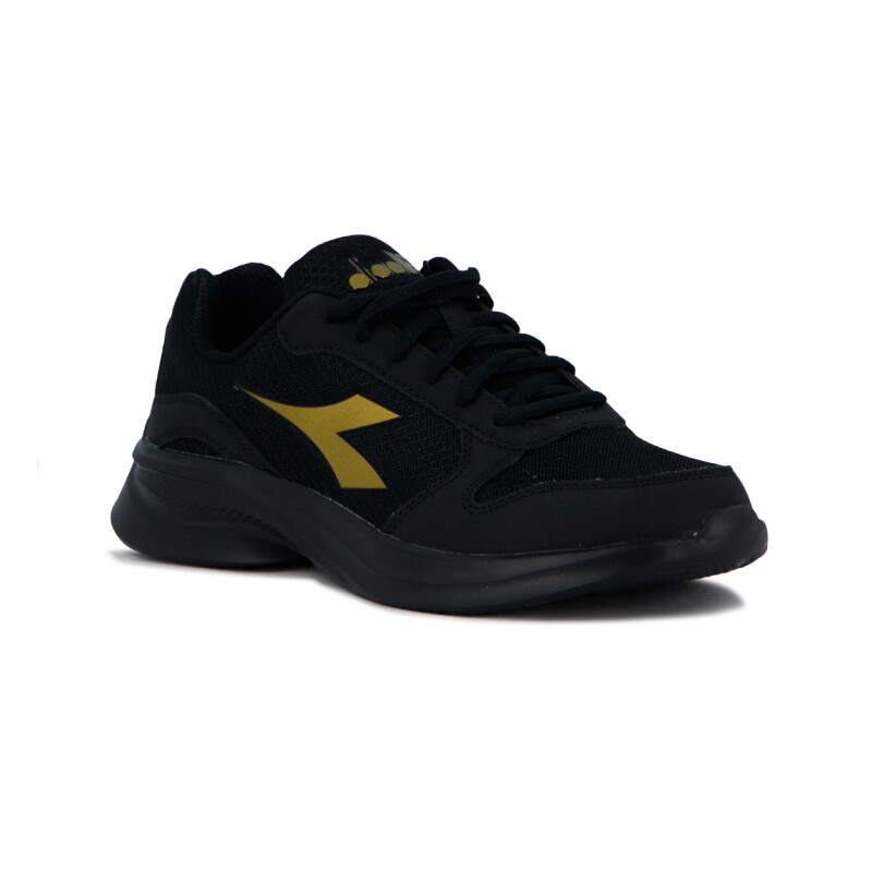 Championes Diadora Robin 4 Mujer Negro-Dorado