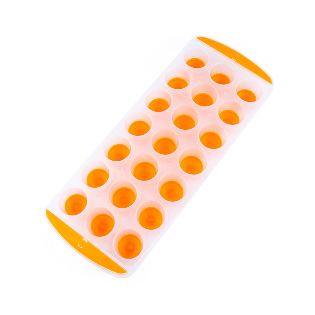 Cubitera De Plástico Y Silicona X21 - Naranja 