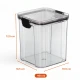 Contenedor Recipiente Hermetico Organizador 950ml Sin Color
