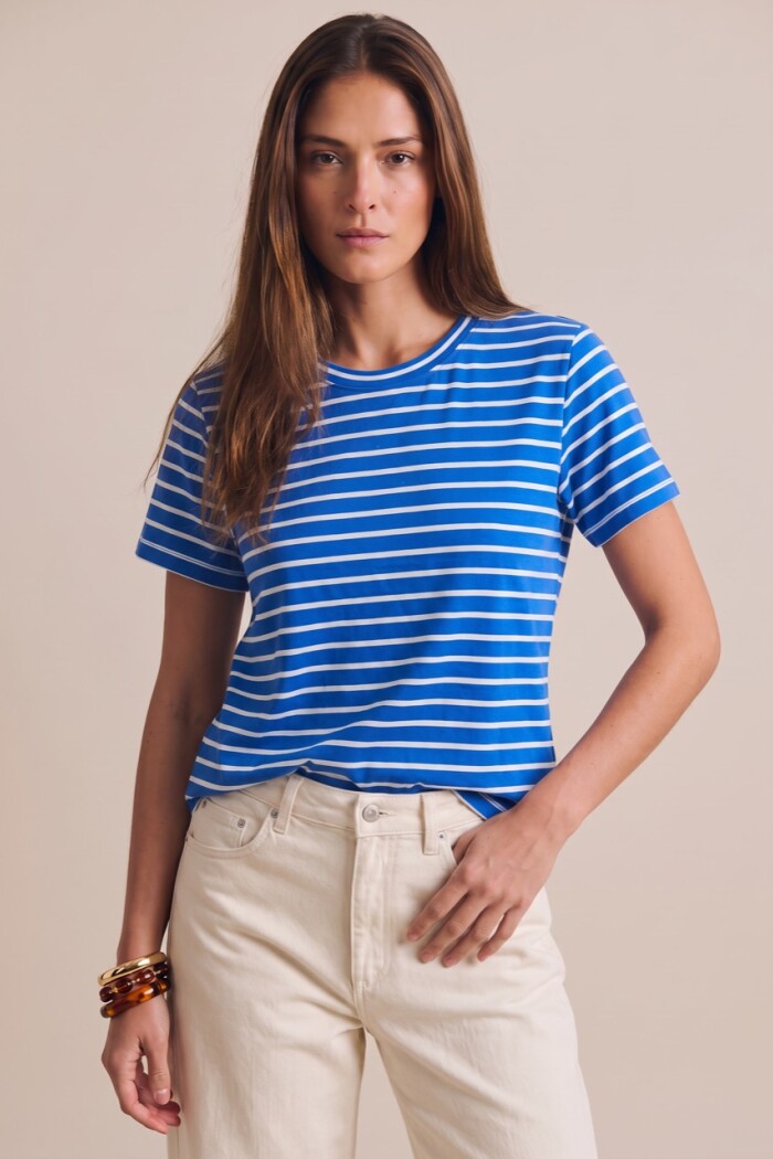 Remera Rayada Azul