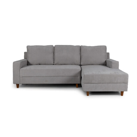 Rinconera Lucci - Tela Microfibra - Chaise derecho Berlin 05 (Ceniza)