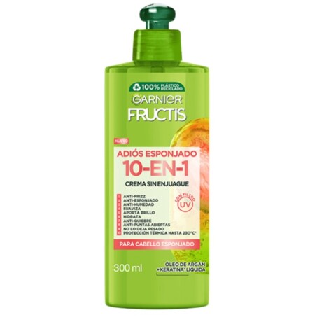Crema para peinar Garnier Fructis 300 ml Adios esponjado 10 en 1