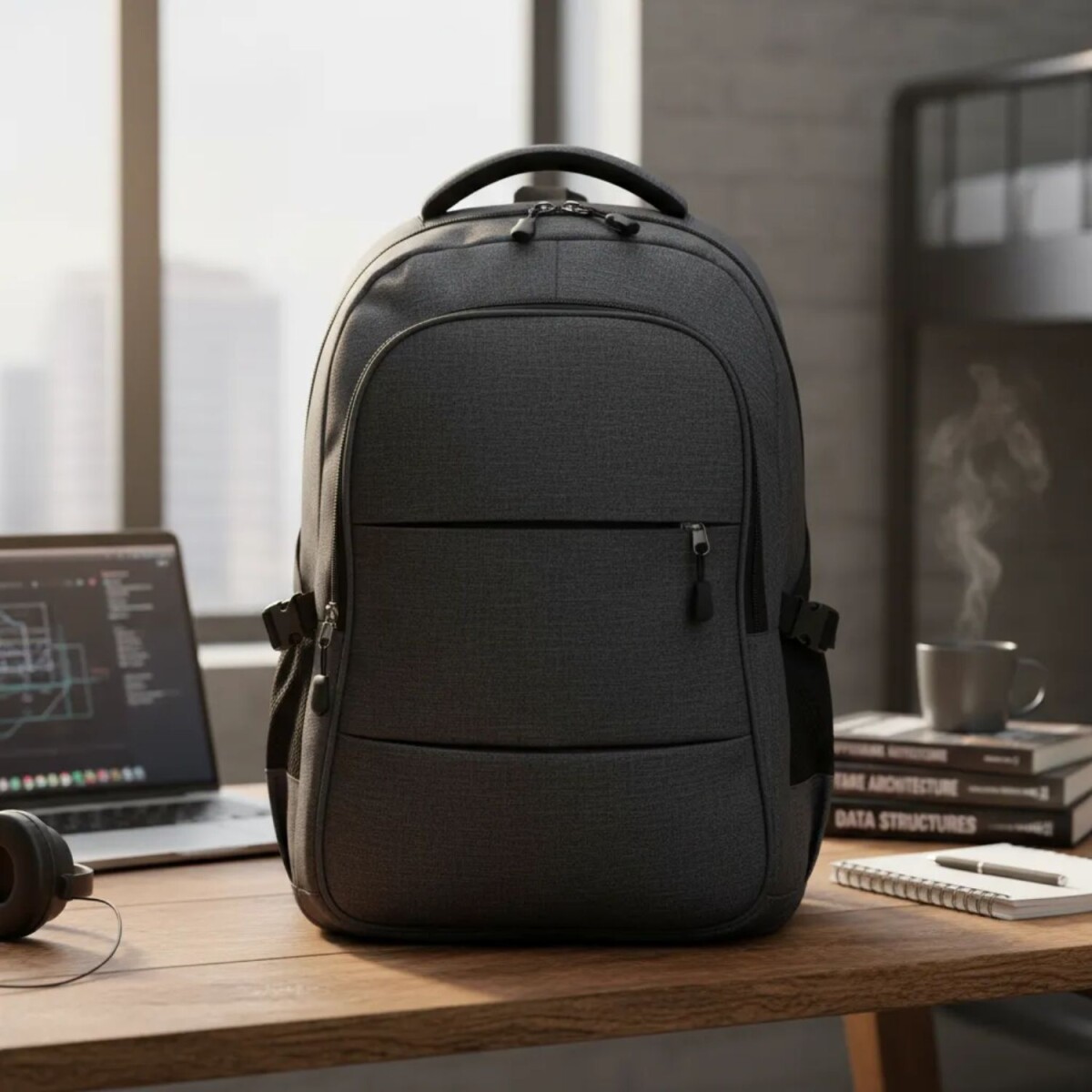 Mochila Arye Dayman 36Lts con Portanotebook - Negro 