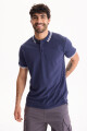 Remera Polo Stripped Azul