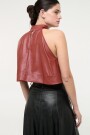 TOP HALTER Tabaco
