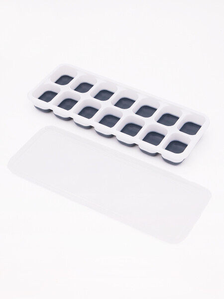 CUBETERA SILICONA C/TAPA GRIS