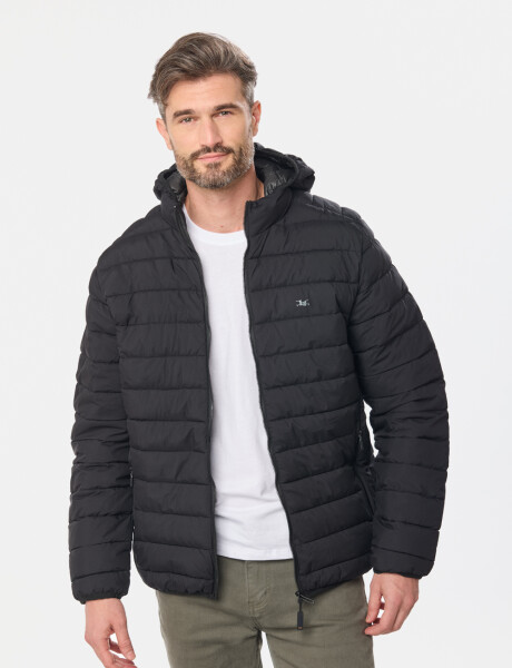 CAMPERA CAPUCHA DESMONTABLE Negro