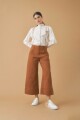 Pantalon culotte Megan tostado