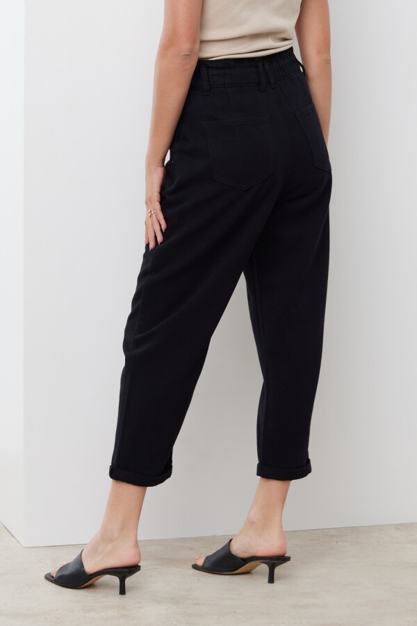 Pantalon Paper Bag NEGRO