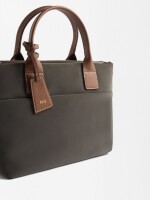 Bolso Tote Con Textura Suave L negro