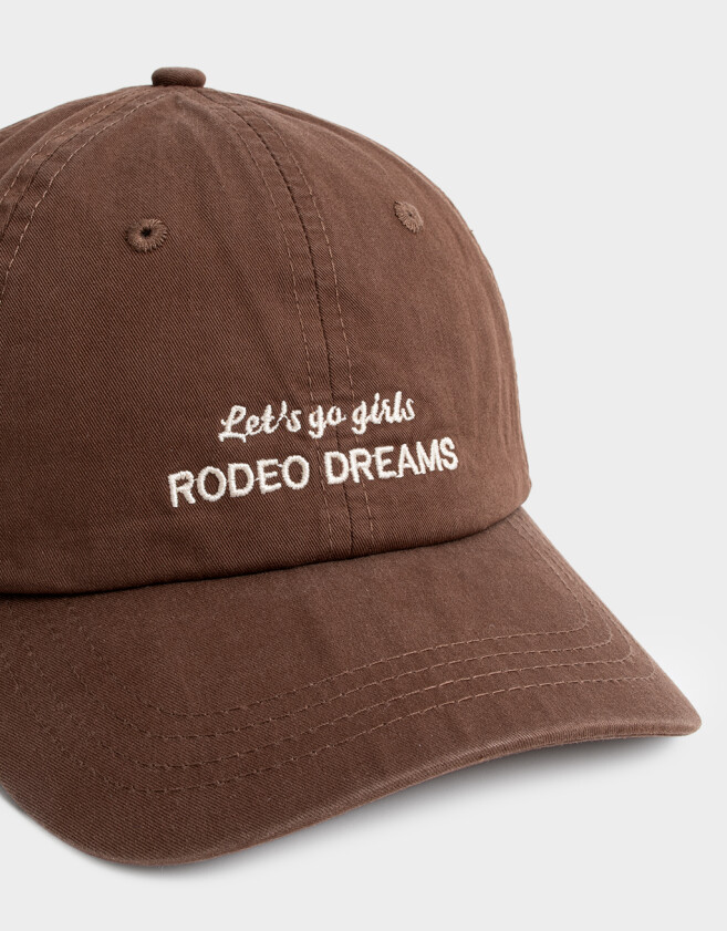Caps Gorra Canvas Bordada - Marron Chocolate