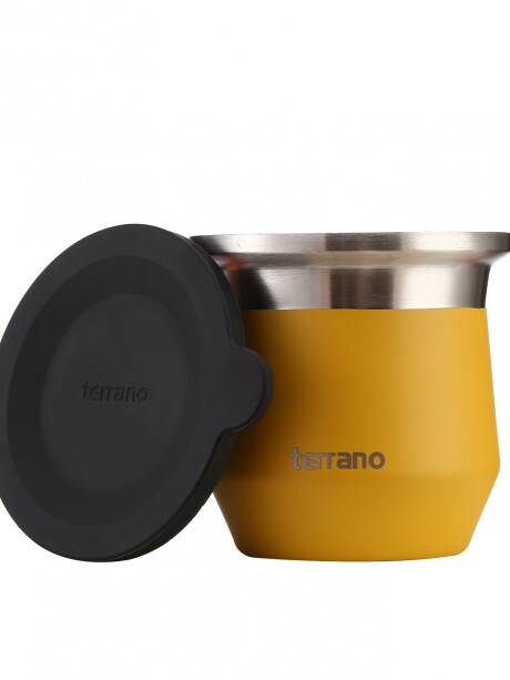 Kit Competo - Termo Acero 1LT + Mate Flap Mostaza