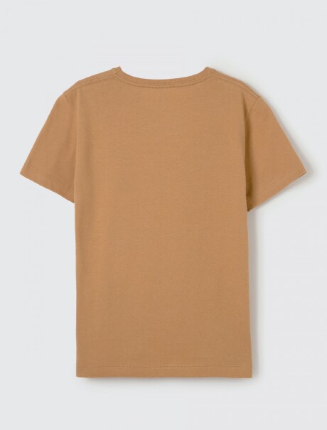 CAMISETA BÁSICA UNISSEX MARRÓN CLARO