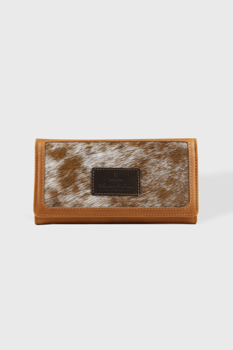 Billetera Camelia - Combinada Pelo Claro