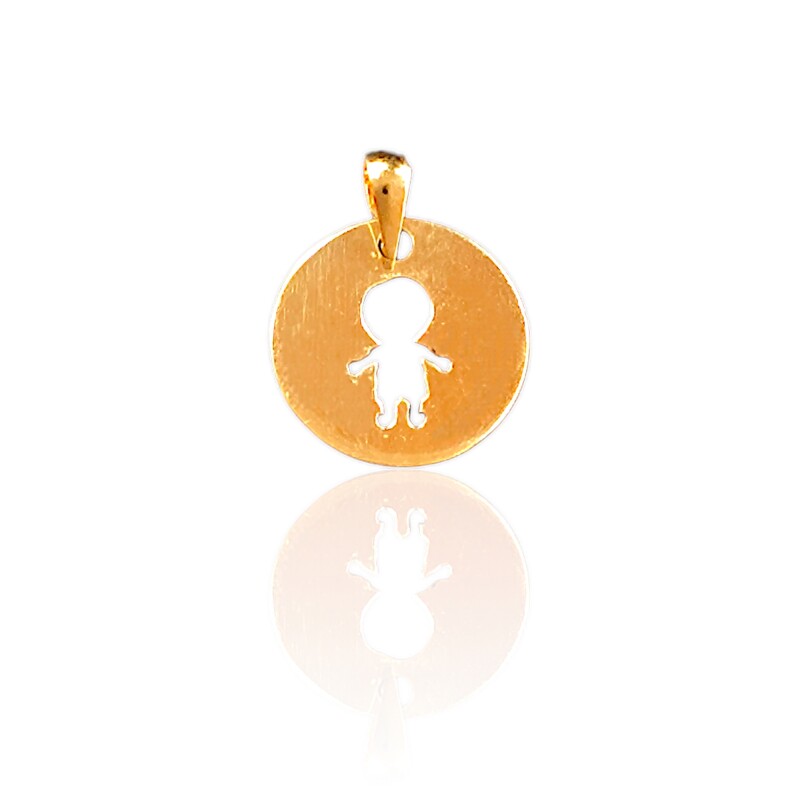 Dije Niño-Oro bajo-Sin piedra-CP8503 Sinpiedra