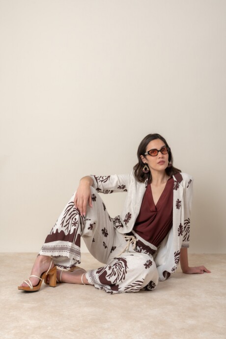PANTALON OURANIA Chocolate