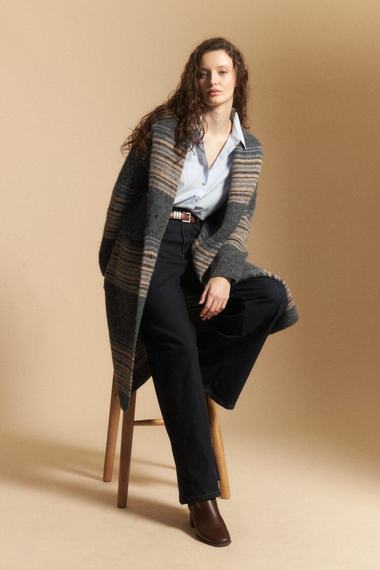 CARDIGAN FERONIA Gris Oscuro