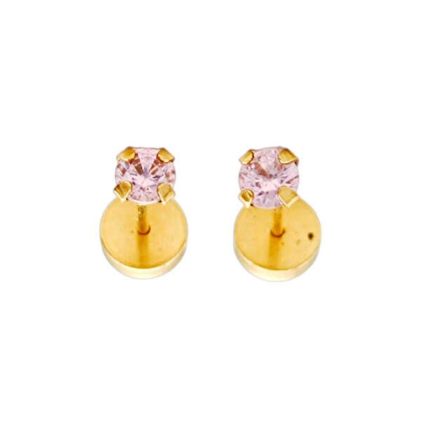 Abridores Solitario-Oro 18k-Piedra Zirconia-AB9522 conpiedra