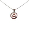 Dije Colgante Espiral-Plata 950-Nacar y Coral-CP4285 Conpiedra