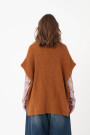 CHALECO PONCHO Ocre