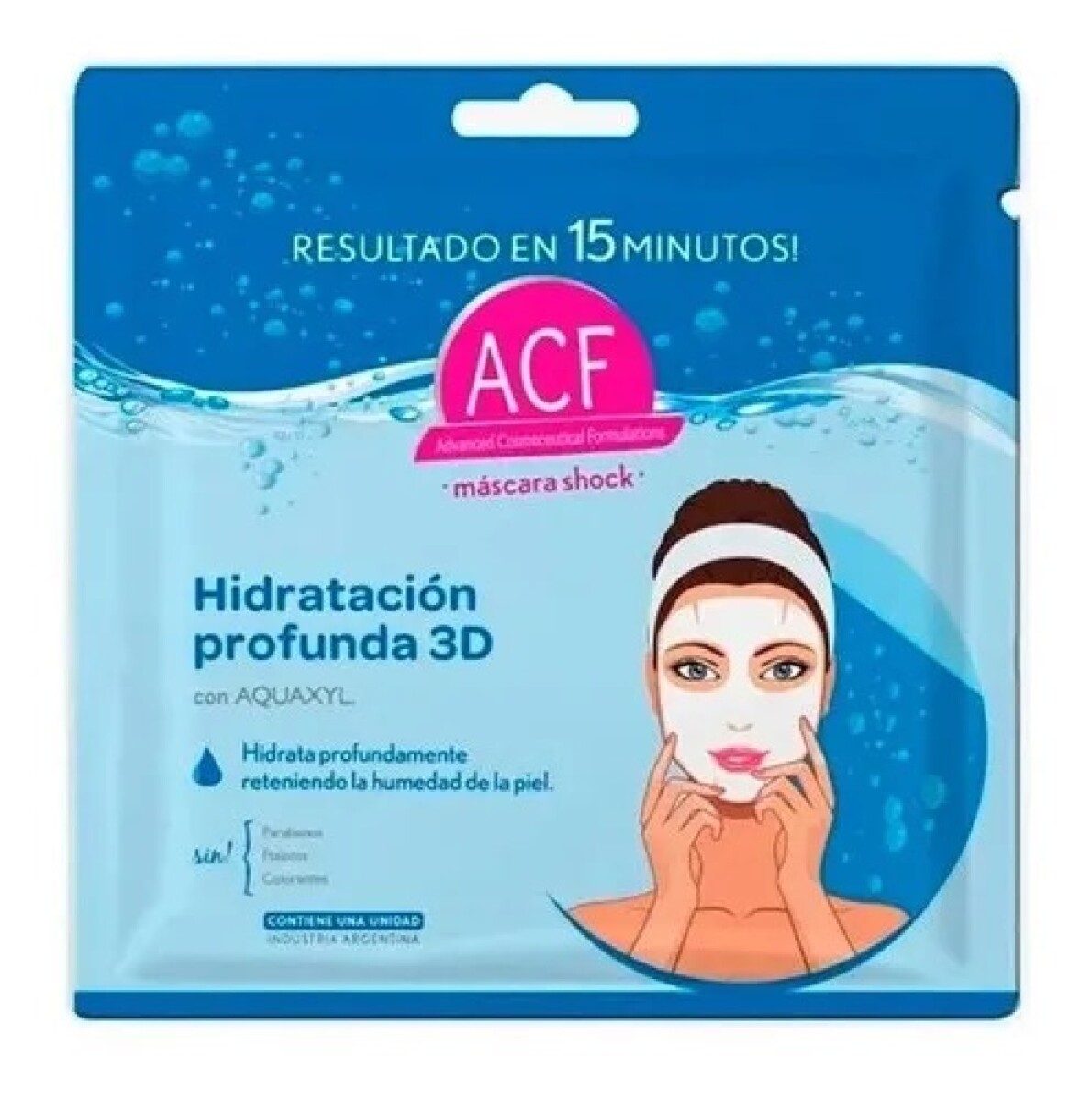 Máscara Facial ACF Hidratación profunda 3D x 10 ml 