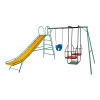 Juego Combinado Infantil con tobogán N°4. Silla doble, 1 hamaca de bebé. Juego Combinado Infantil con tobogán N°4. Silla doble, 1 hamaca de bebé.