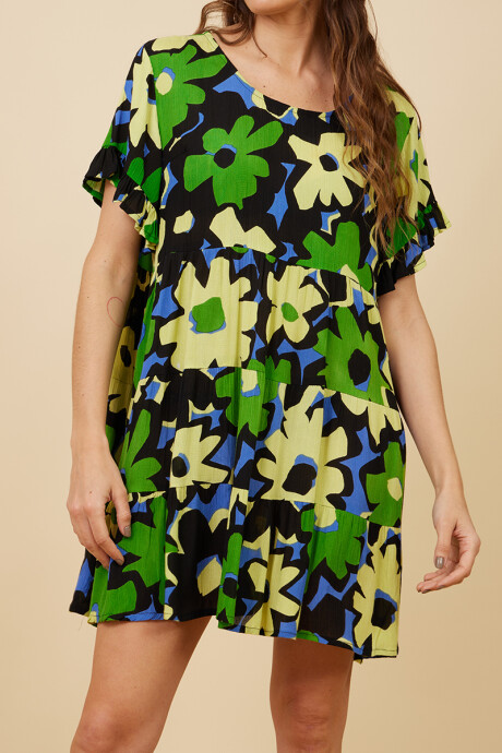 VESTIDO CORTO REBA RUSTY Verde