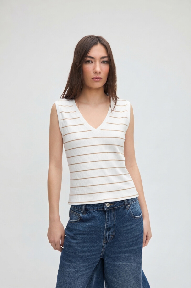 Musculosa Marisa - Beige 