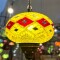 Colgante vitraux de techo 23 cm multicolor Amarillo