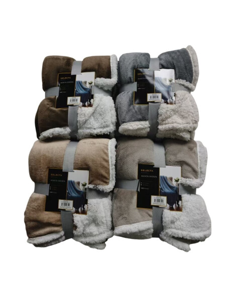 MANTA REVERSIBLE FLANNEL/SHERPA 150X200CM SURTIDO MANTA REVERSIBLE FLANNEL/SHERPA 150X200CM SURTIDO