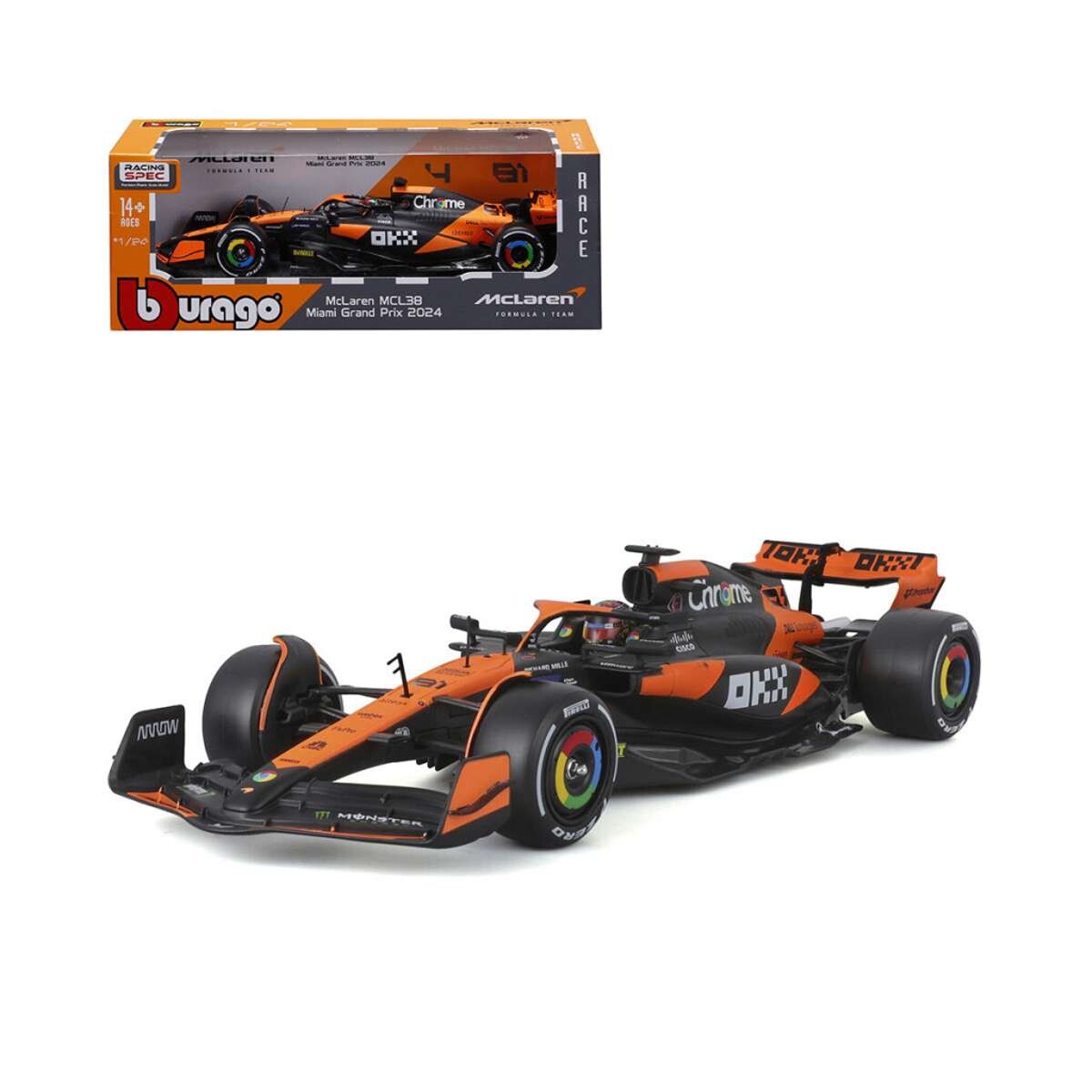 Auto Bburago Formula 1 Mclaren Escala 1:24 - Oscar Piastri 