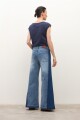 Jean wide leg Ada bicolor jean medio
