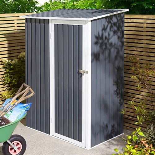 Galpón prefabricado Reforzado 1 Puerta JOY A Gris