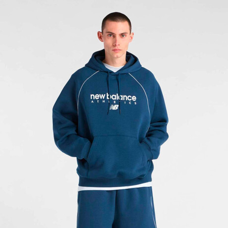 Campera Linear Heritage Fleece De Hombre Azul