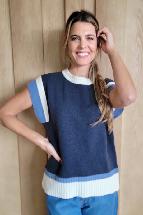 Chaleco Nórdico Lambswool Azul