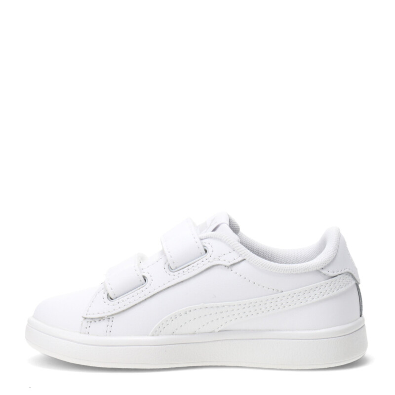 Championes Infantiles Puma Smash 3.0 Leather Blanco