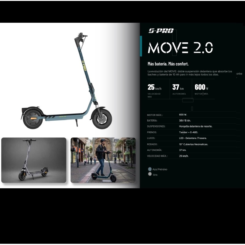 Monopatin Electrico S-pro Move 2.0 Monopatin Electrico S-pro Move 2.0