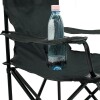 Silla plegable capitán con apoya brazos Negro